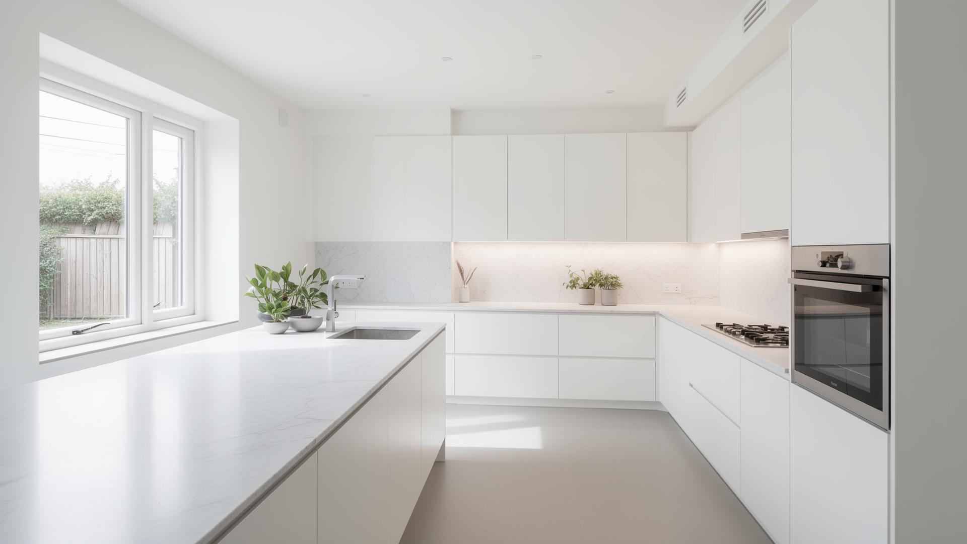 Modern clean kitchen